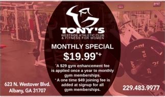 gim tony|tony's gym albany.